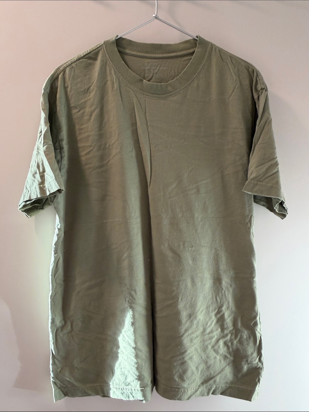 Cotton On Men's Olive Green Crew Neck Tee